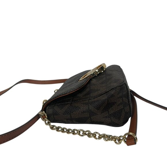 Michael Kors Fulton Small Crossbody Handbag Brown - Picture 5 of 12